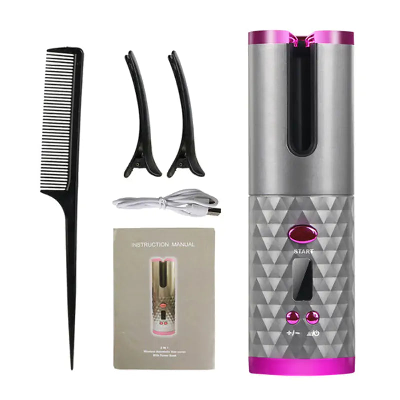 Cordless Rotating Hair Curler