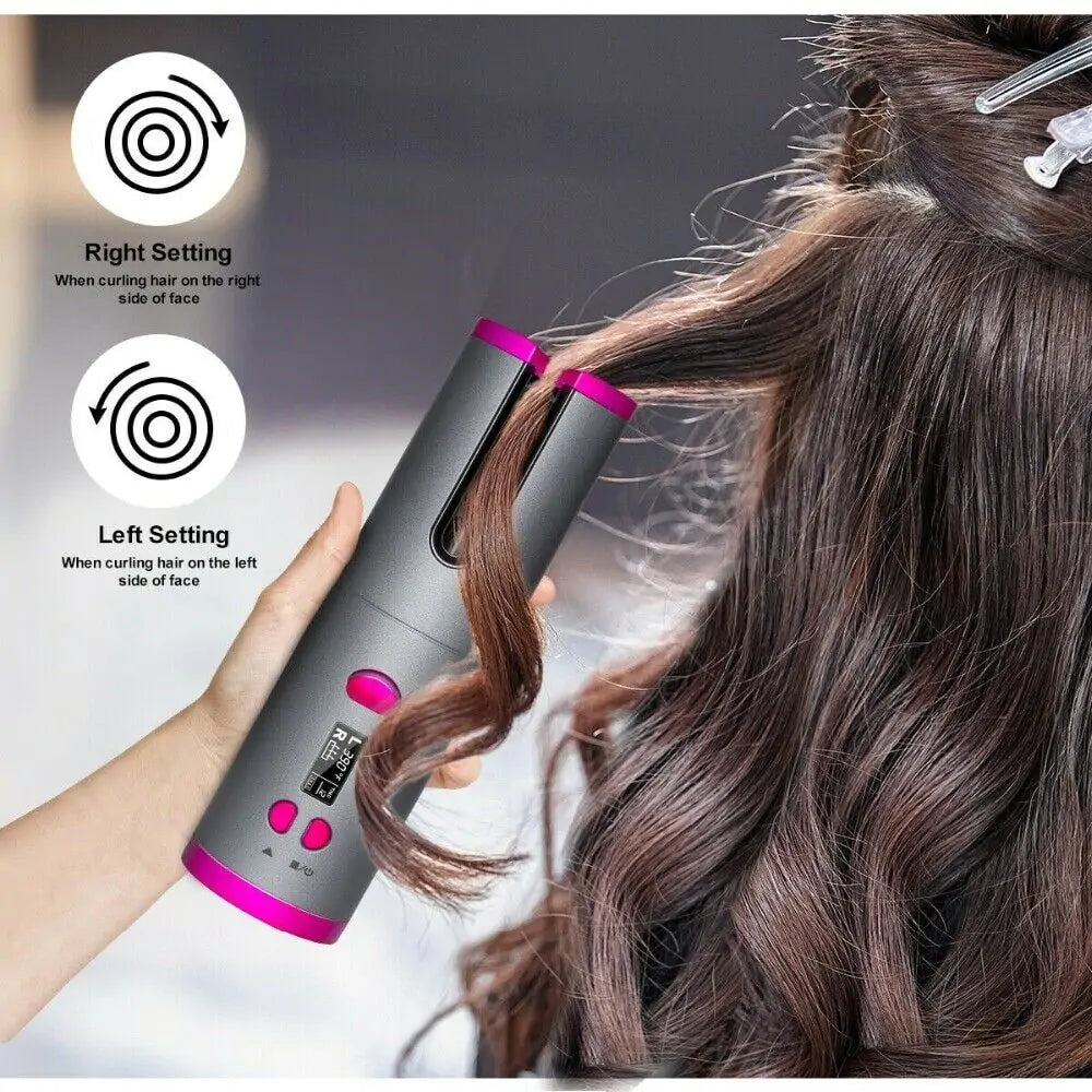 Cordless Rotating Hair Curler